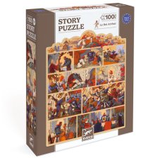 Djeco Rozprávkové puzzle Kráľ Artuš 100 ks