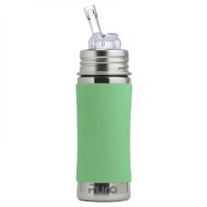 Pura nerezová fľaša so slamkou s membránou 325ml (Moss)