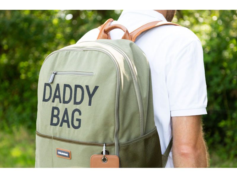 Childhome Prebaľovací batoh Daddy Bag Canvas Khaki