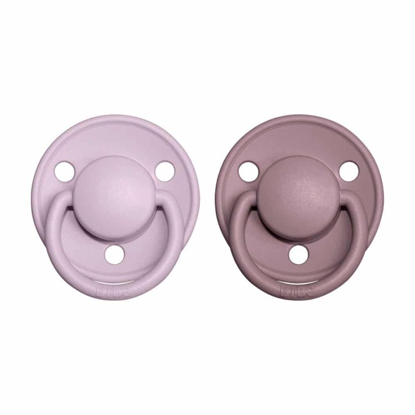 BIBS De Lux dudlíky ze silikonu 2ks - one size (Dusky Lilac / Heather)