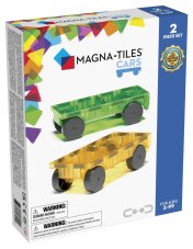 Magna-Tiles Magnetická stavebnice Cars 2 dílná Green/yellow