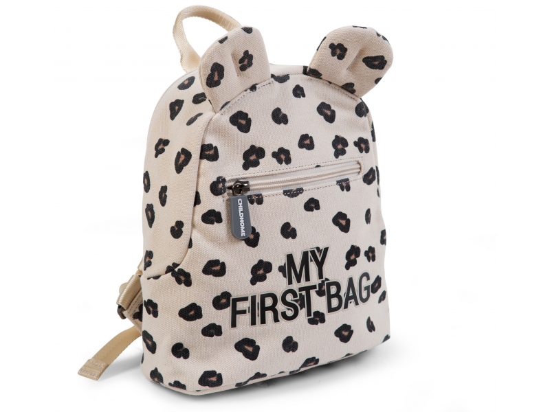 Childhome Dětský batoh My First Bag Canvas Leopard