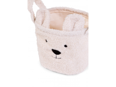 Childhome Koš na hračky Teddy Off White 25x20x20 cm