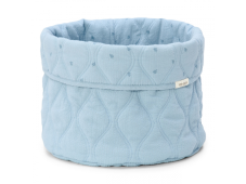 Little Dutch Košík textilný obojstranný veľký Pure Denim Blue