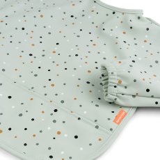 Bryndáček s rukávem Happy dots - zelený