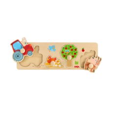 Haba Drevené vkladacie puzzle s úchytom Farma