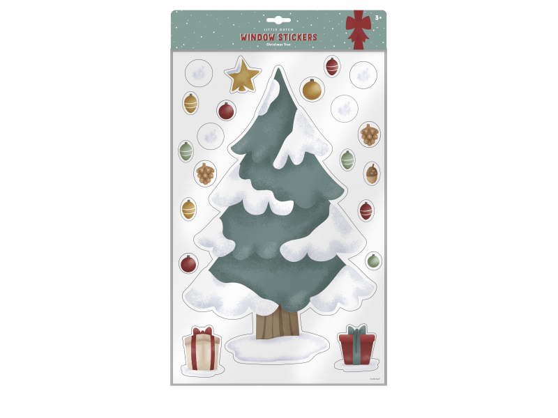 Little Dutch Samolepky na okno Vánoční stromek