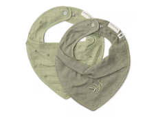 Little Dutch Podbradník bandana 2 ks Pure Sage