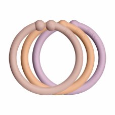 BIBS Loops obročki 12 kosov (Blush / Peach / Dusky Lilac)