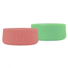 Pura silikónové chrániče na fľašu 2ks - 150ml, 260ml, 325ml (Rose / Moss)