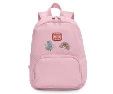 Tutete Detský batoh s vymeniteľnými nášivkami Pink