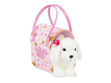 Pucci Pups Pejsek bílý v tašce Pink Crown Glam Bag