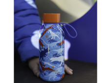 Termo láhev Quokka Solid Kids z nerezové oceli s poutkem Dinosaurus 330 ml