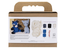 Creativ Company Sada na háčkovanie Amigurumi medvedík čistotný