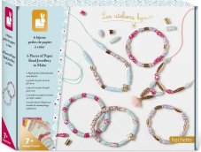Janod Atelier Sada Výroba šperků papírové korálky 6 ks od 7 let