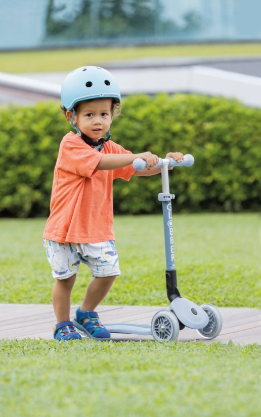 Globber kolobežka Junior Foldable lights Ecologic - Blueberry