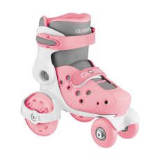 Globber Detské korčule GO QUAD Size: 26-29 Pastel Pink