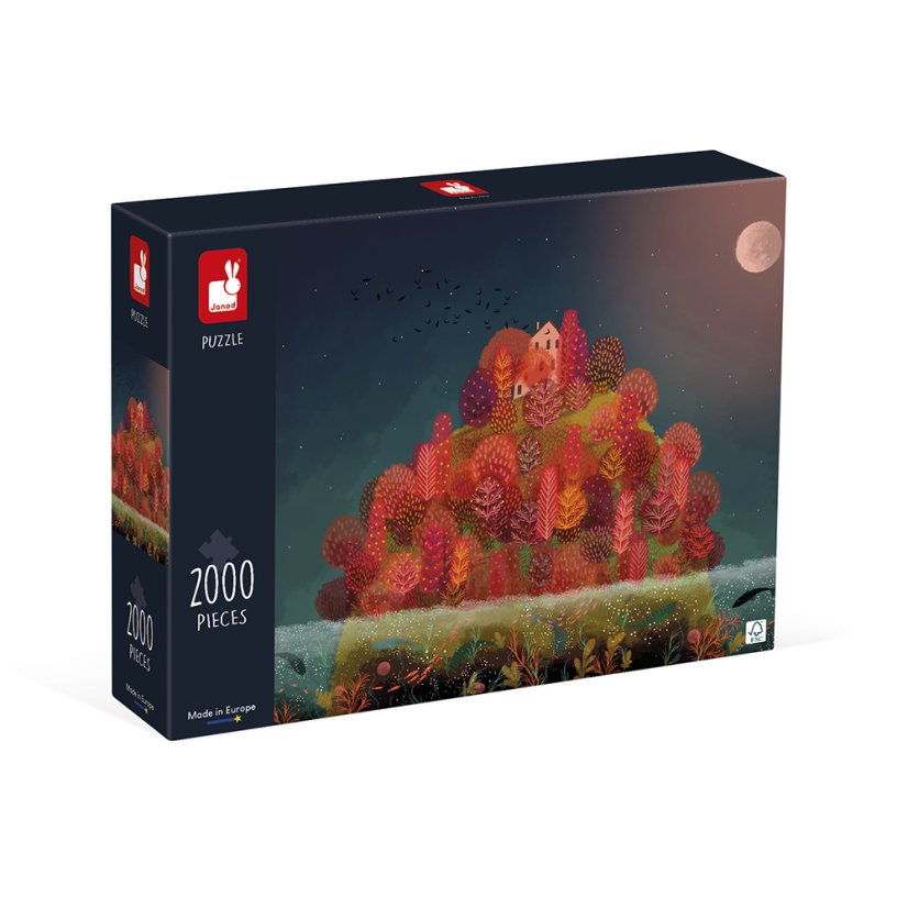 Janod Art puzzle Jeseň na ostrove 2000 ks