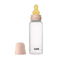 BIBS antikolická láhev s gumovou savičkou 270ml (Blush)
