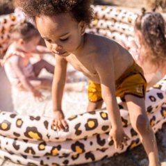 Swim Essentials Napihljiv bazen za otroke Leopard beige 150 cm