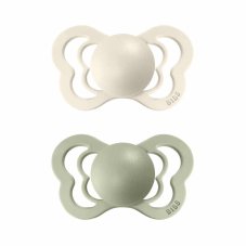 BIBS Couture anatomické dudlíky z přírodního kaučuku 2ks - velikost 1 (Ivory/Sage)