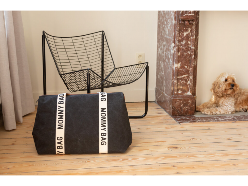 Childhome Prebaľovacia taška Mommy Bag Canvas Black