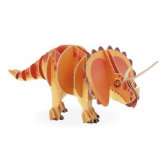 Janod Drevené 3D puzzle Dinosaurus Triceratops Dino 32 ks