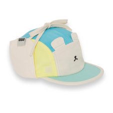 KiETLA FUN OURS‘ON šiltovka s UV ochranou a ochranou krku - Bear Blue (42 - 45 cm)