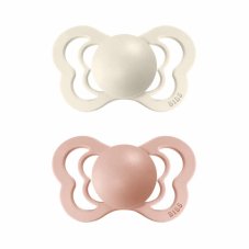 BIBS Couture anatomické cumlíky zo silikónu 2ks - veľkosť 2 (Ivory / Blush)