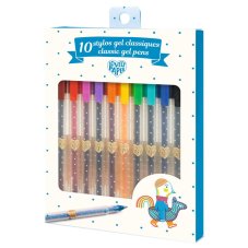DJECO Gelová pera: klasické barvy, 10 ks