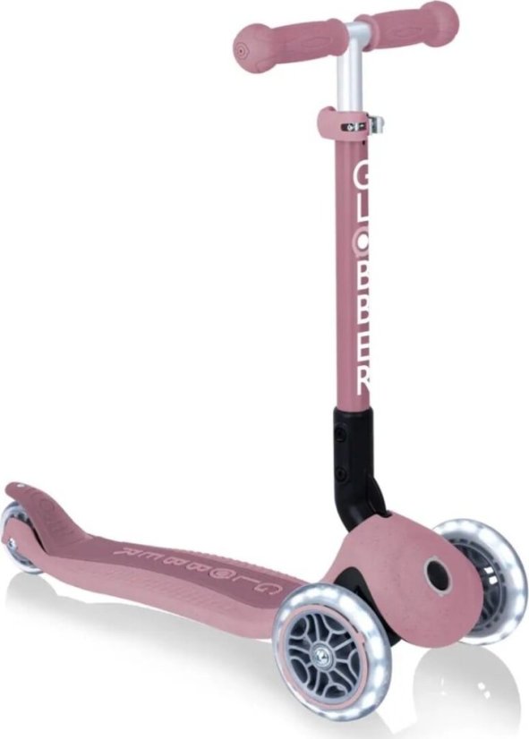 Globber kolobežka Junior Foldable lights Ecologic - Berry