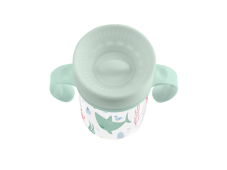 KikkaBoo Hrnček trénovací 360 ° 300ml 12m + Deep Sea Mint