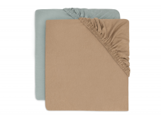 Jollein Napínací prostěradlo 40/50 x 80/90 cm 2 ks Mořská zelená