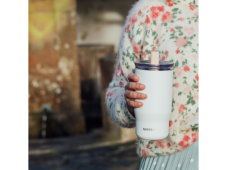 Quokka Termo hrnek z nerezové oceli s brčkem Mist Ivory 720 ml
