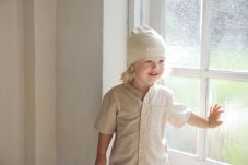 Elodie Details Čiapka Logo Beanies - Oat White