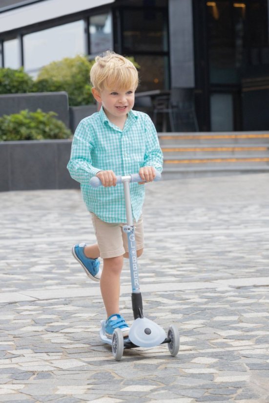 Globber kolobežka Junior Foldable lights Ecologic - Blueberry