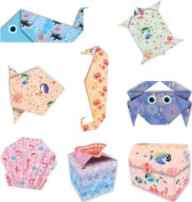 Janod Atelier Sada Mini Origami papírové skládačky Magický oceán od 7 let