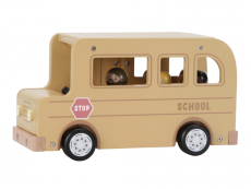 Little Dutch Školský autobus s figúrkami drevený