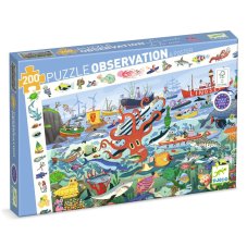 Djeco Objavovacie puzzle Tajomstvá mora 200 ks