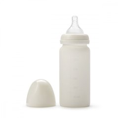 Skleněná kojenecká láhev Elodie Details - Vanilla White