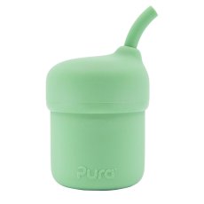 Pura my-my silikónový pohárik so slamkou (Moss)