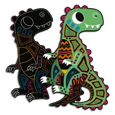 Janod Vyškrabovací obrázky Dinosauři Atelier Sada Mini 5+