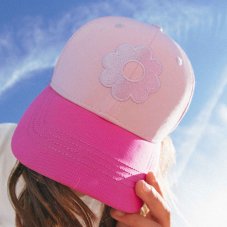 KiETLA ICONIK Baseball šiltovka s UV ochranou - Pink Flower (53 - 55 cm)