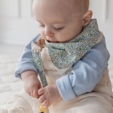 BIBS x LIBERTY klip na dudlík z BIO bavlny (Fossil Grey)