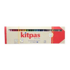 Kitpas voskové pastelky na sklo a papier (24 ks)