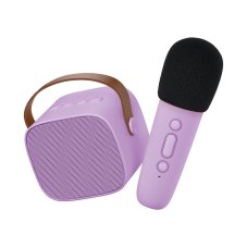 Lalarmu Bluetooth Karaoke set mikrofon a reproduktor Fialový