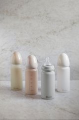 Sklenená dojčenská fľaša Elodie Details - Vanilla White