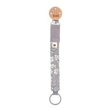 BIBS x LIBERTY klip na dudlík z BIO bavlny (Fossil Grey)