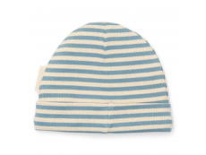 Little Dutch Beanie Stone Blue Stripe velikost. 3-6 m