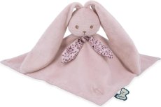 Kaloo Lapinoo Plyšový mojkáčik pre bábätko Zajačik s dlhými ušami ružový 30 cm